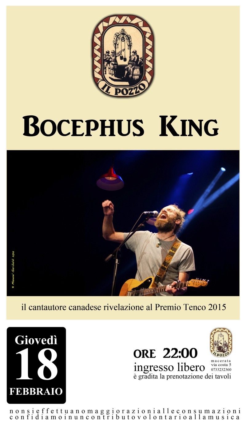 Bocephus King in concerto al Pozzo – Giovedì 18 Febbraio