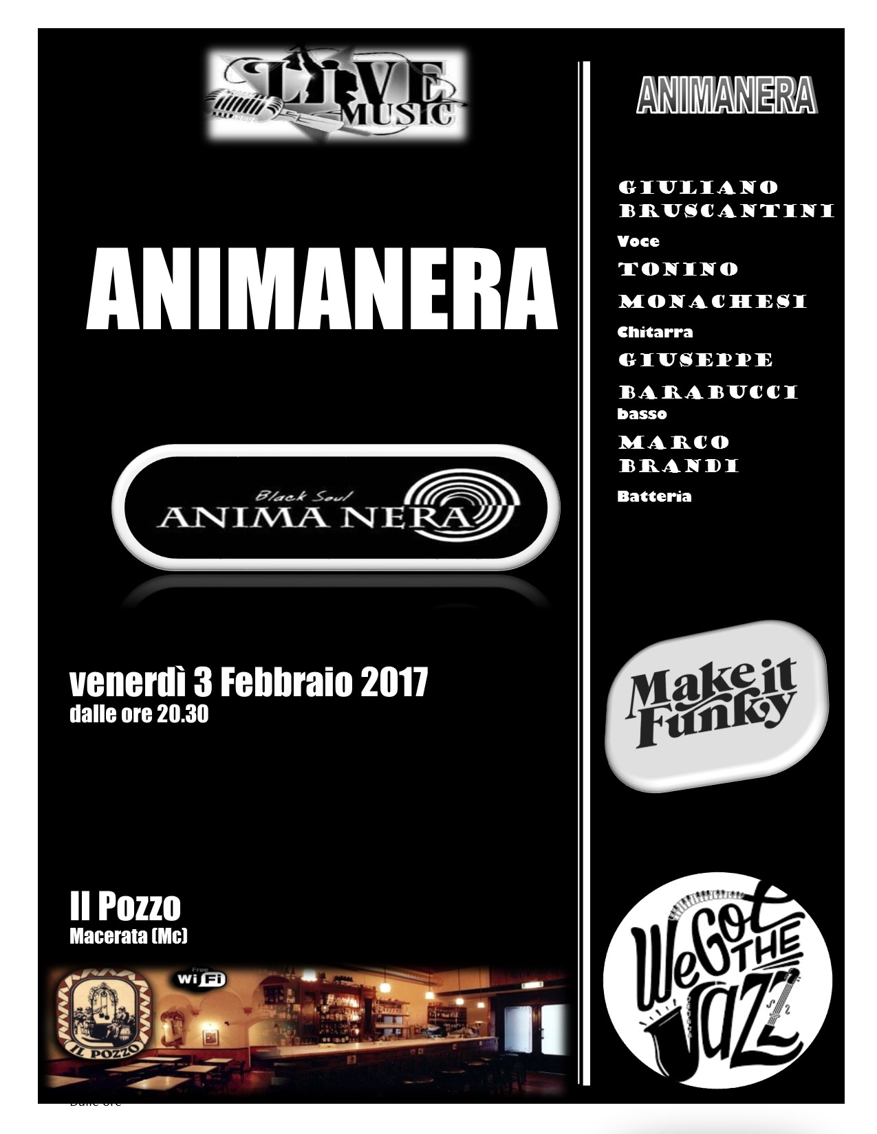 Animanera Quartet in concerto venerdì 3 febbraio